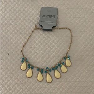 Yellow statement necklace